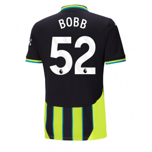 Pánský Fotbalový dres Manchester City Oscar Bobb #52 2024-25 Venkovní Krátký Rukáv